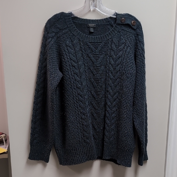 Roots Other - Roots Canada Textured Knit Sweater - Deep Teal